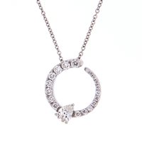 Collar Valentina Callegher Mujer in Oro blanco Diamante 0.55 Ct 11176-S - 11176-S